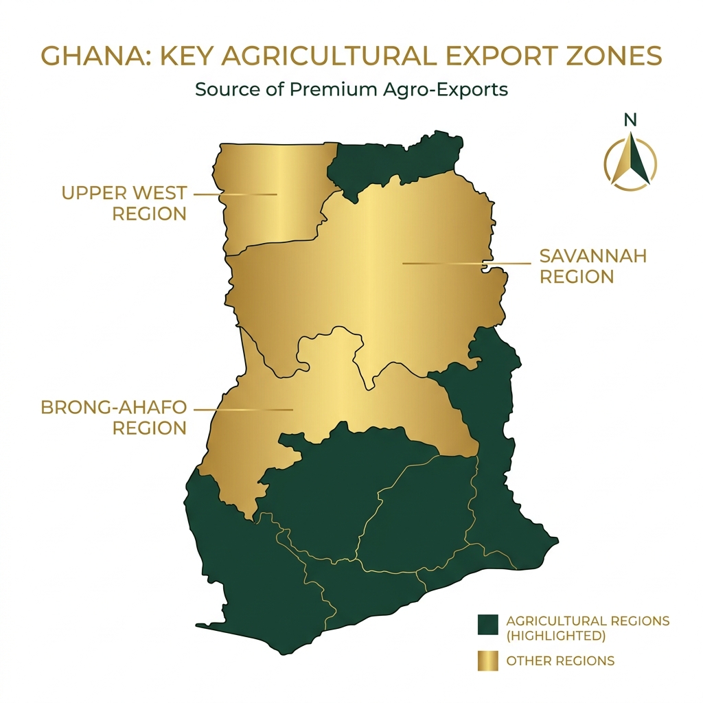 Zia & Lanta Operations Map Ghana