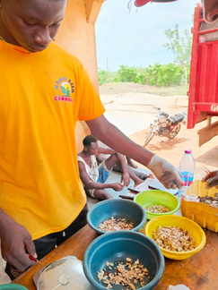 Cashew nut sorting quality control grade inspection Ghana