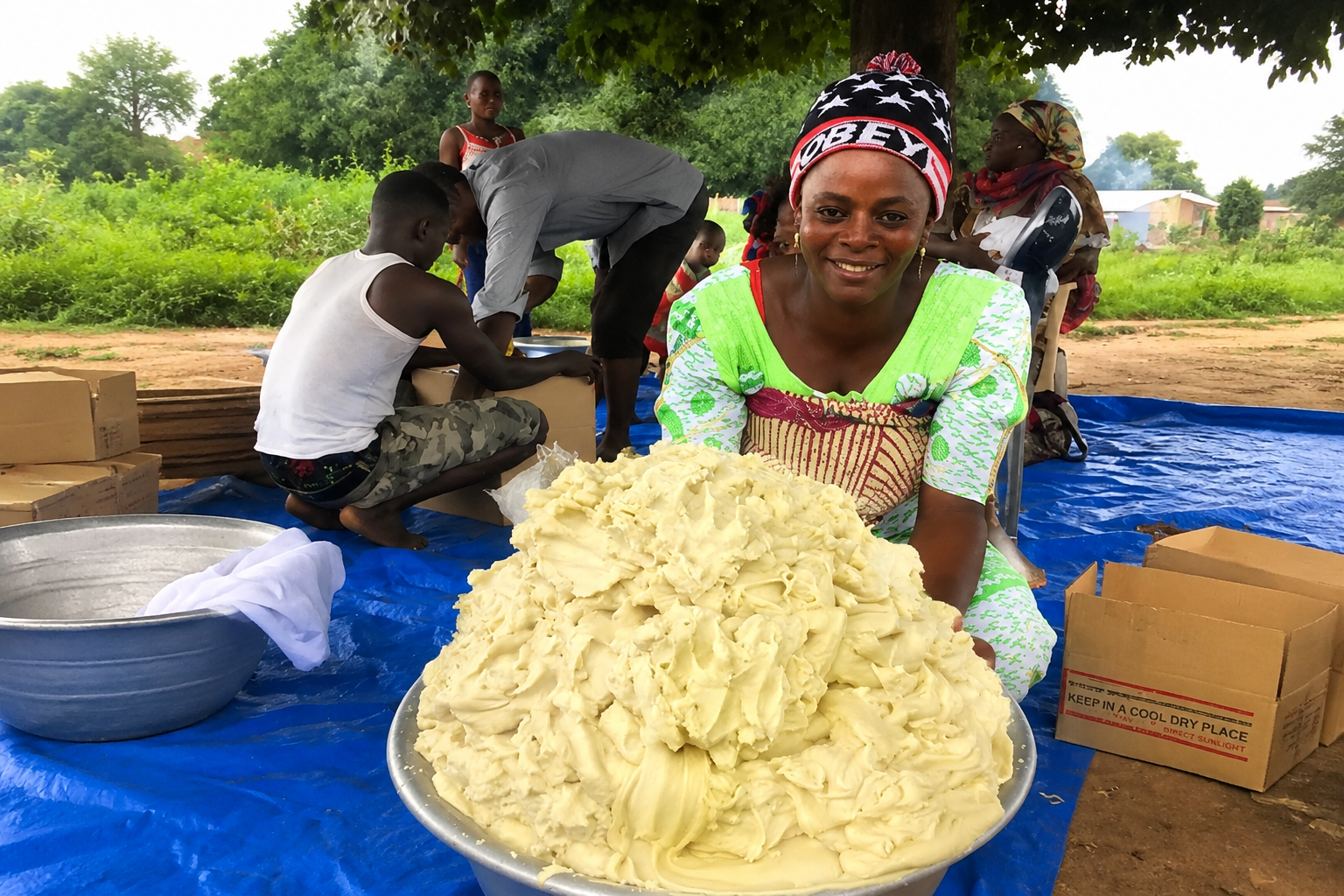 Bulk organic unrefined shea butter exporter Ghana